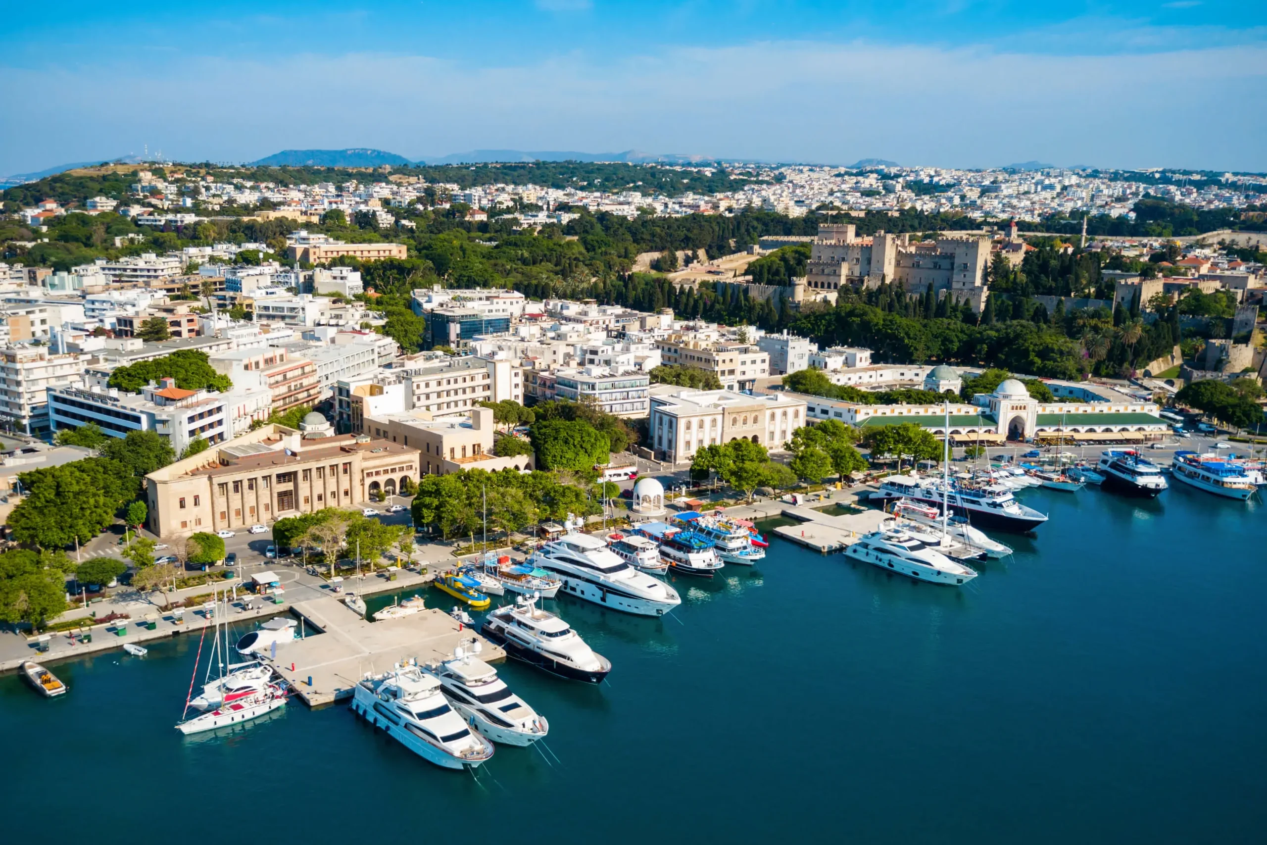 Mandraki port Rhodes Dodecanese