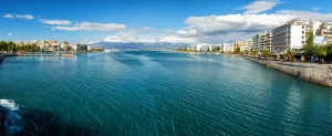 Evia view of the Strait of Eurypia